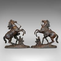 Antique, Pair, Marly Horses, French, Bronze, Equestrian, Statue, After Coustou (8 of 12) Antique, Pair, Marly Horses, French, Bronze, Equestrian, Statue, After Coustou (8 of 12)