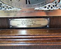 Outstanding 1952 English Westminster Chime Presentation Bracket Clock (8 of 9) Outstanding 1952 English Westminster Chime Presentation Bracket Clock (8 of 9)