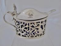 Pretty Victorian Pierced Silver Mustard Pot Edmond Johnson London 1895 (2 of 10) Pretty Victorian Pierced Silver Mustard Pot Edmond Johnson London 1895 (2 of 10)