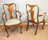 Set of Eight Queen Anne Style Walnut Dining Chairs (2 of 15) Set of Eight Queen Anne Style Walnut Dining Chairs (2 of 15)