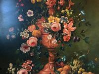 Dutch 18thc Manner RARE Huge Pair Vintage Fruit Floral Still Life Oil Paintings (10 of 23) Dutch 18thc Manner RARE Huge Pair Vintage Fruit Floral Still Life Oil Paintings (10 of 23)