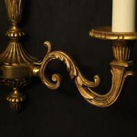 French Pair Of Gilded Bronze Twin Arm Wall Lights (3 of 10) French Pair Of Gilded Bronze Twin Arm Wall Lights (3 of 10)