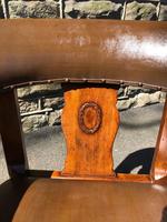 Antique Walnut & Leather Desk Chair (2 of 8) Antique Walnut & Leather Desk Chair (2 of 8)