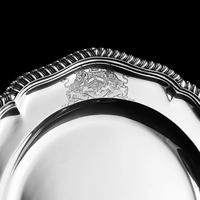 Antique Solid Silver Dish with Coat of Arms for Michael Bass, 1st Baron Burton - Garrard 1888 (14 of 21) Antique Solid Silver Dish with Coat of Arms for Michael Bass, 1st Baron Burton - Garrard 1888 (14 of 21)