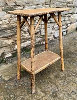 Antique Victorian Bamboo & Rattan Occasional Side Table (7 of 9) Antique Victorian Bamboo & Rattan Occasional Side Table (7 of 9)