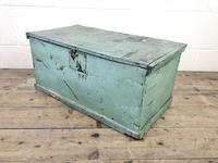 Antique Green Painted Wooden Trunk or Box (3 of 10) Antique Green Painted Wooden Trunk or Box (3 of 10)