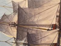 Seascape Oil Painting Naval Frigate Ships Napoleonic War Sea "Battle Trafalgar" (15 of 25) Seascape Oil Painting Naval Frigate Ships Napoleonic War Sea "Battle Trafalgar" (15 of 25)