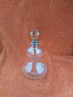 Antique Silver Plate Topped Blown Hourglass Bottle with a Cut Glass Stopper c.1900 (6 of 12) Antique Silver Plate Topped Blown Hourglass Bottle with a Cut Glass Stopper c.1900 (6 of 12)