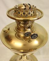 Antique Brass Oil Lamp with Cranberry Shade (2 of 7) Antique Brass Oil Lamp with Cranberry Shade (2 of 7)