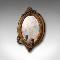 Pair of Antique Girandole Mirrors, English, Giltwood, Ovall, Wall, Regency, 1820 (3 of 10) Pair of Antique Girandole Mirrors, English, Giltwood, Ovall, Wall, Regency, 1820 (3 of 10)