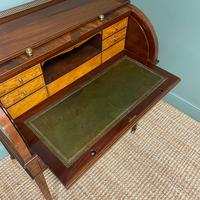 Superb Quality Victorian Antique Cylindrical Mahogany Desk by Maple & Co (12 of 12) Superb Quality Victorian Antique Cylindrical Mahogany Desk by Maple & Co (12 of 12)