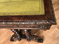 Victorian Carved Oak Desk Library Table (10 of 25) Victorian Carved Oak Desk Library Table (10 of 25)