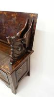 Early 20th C Carved Oak Monks Bench (6 of 16) Early 20th C Carved Oak Monks Bench (6 of 16)