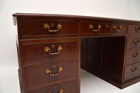 Antique Mahogany Leather Top Partners Desk (12 of 12) Antique Mahogany Leather Top Partners Desk (12 of 12)