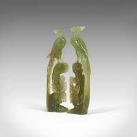 Pair of, Antique Carved Figures, Oriental, Jade, Bird of Paradise, Victorian (10 of 12) Pair of, Antique Carved Figures, Oriental, Jade, Bird of Paradise, Victorian (10 of 12)