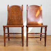 Pair Attractive Victorian Pierced Bentwood Side Chairs (2 of 14) Pair Attractive Victorian Pierced Bentwood Side Chairs (2 of 14)