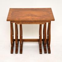 Antique Regency Style Figured Walnut Nest of Tables (5 of 12) Antique Regency Style Figured Walnut Nest of Tables (5 of 12)
