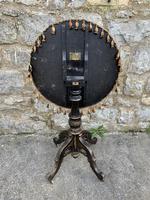 Painted Victorian Gypsy Table With Needlework Top (6 of 6) Painted Victorian Gypsy Table With Needlework Top (6 of 6)