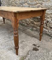 Large Antique Pine Farmhouse Table on Turned Legs (16 of 19) Large Antique Pine Farmhouse Table on Turned Legs (16 of 19)