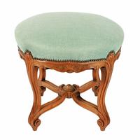 Early 20th Century French Walnut Stool (2 of 8) Early 20th Century French Walnut Stool (2 of 8)
