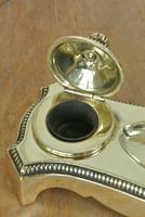 Antique Brass Twin Inkstand by William Tonks & Sons Neoclassical Style Inkwell (4 of 8) Antique Brass Twin Inkstand by William Tonks & Sons Neoclassical Style Inkwell (4 of 8)