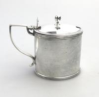 Large Georgian Solid Silver Drum Mustard Pot London William Abdy II 1805 (2 of 8) Large Georgian Solid Silver Drum Mustard Pot London William Abdy II 1805 (2 of 8)