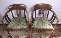 Pair of Edwardian Tub Chairs (2 of 5) Pair of Edwardian Tub Chairs (2 of 5)