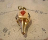 Antique Pocket Watch Chain Fob 1890s Victorian Large Brass & Bone Gambling Fob (9 of 9) Antique Pocket Watch Chain Fob 1890s Victorian Large Brass & Bone Gambling Fob (9 of 9)