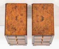 Stylish Pair of Burr Walnut Art Deco Bedside Cabinets (7 of 7) Stylish Pair of Burr Walnut Art Deco Bedside Cabinets (7 of 7)