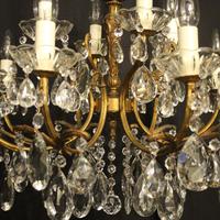 Italian Gilded 12 Light Double Tiered Antique Chandelier (6 of 10) Italian Gilded 12 Light Double Tiered Antique Chandelier (6 of 10)