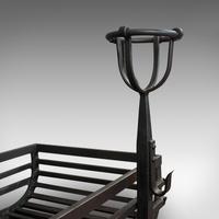Antique Fire Basket, Pair of Andirons, English, Iron, Fireside, Victorian, 1900 (9 of 12) Antique Fire Basket, Pair of Andirons, English, Iron, Fireside, Victorian, 1900 (9 of 12)