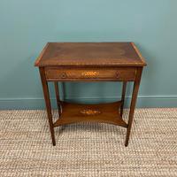 Elegant Edwardian Inlaid Mahogany Antique Side Table (4 of 6) Elegant Edwardian Inlaid Mahogany Antique Side Table (4 of 6)