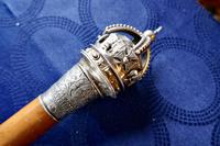 Malacca Walking Cane with Sliver Crown Pommel by J Wippell & Co Ltd 1916 (9 of 11) Malacca Walking Cane with Sliver Crown Pommel by J Wippell & Co Ltd 1916 (9 of 11)