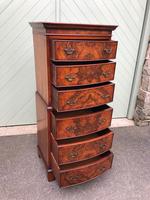 Antique Slim Burr Walnut Chest on Chest (7 of 8) Antique Slim Burr Walnut Chest on Chest (7 of 8)