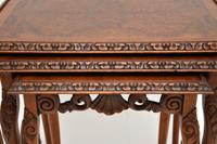 Antique Queen Anne Style Burr Walnut Nest of Tables (9 of 9) Antique Queen Anne Style Burr Walnut Nest of Tables (9 of 9)