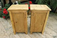 Quality Pair of Old Stripped Pine Bedside Cabinets (9 of 9) Quality Pair of Old Stripped Pine Bedside Cabinets (9 of 9)