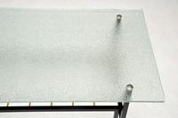 1960’s Vintage French Glass & Steel Coffee Table (6 of 7) 1960’s Vintage French Glass & Steel Coffee Table (6 of 7)