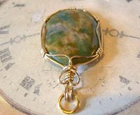 Vintage Pocket Watch Chain Fob 1970s 12ct Gold Plated & Irish Connemara Marble Fob (10 of 10) Vintage Pocket Watch Chain Fob 1970s 12ct Gold Plated & Irish Connemara Marble Fob (10 of 10)