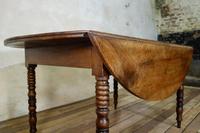 19th Century French Chestnut Circular Drop Leaf Table (5 of 10) 19th Century French Chestnut Circular Drop Leaf Table (5 of 10)