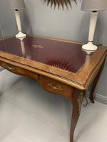 French Red Leather Top Bureau Plat (6 of 9) French Red Leather Top Bureau Plat (6 of 9)