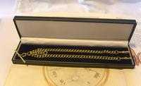 Antique Pocket Watch Chain 1890s Victorian large Brass Double Albert With T Bar (12 of 12) Antique Pocket Watch Chain 1890s Victorian large Brass Double Albert With T Bar (12 of 12)