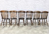 Matched Set of Six Victorian Windsor Lathback Chairs (5 of 8) Matched Set of Six Victorian Windsor Lathback Chairs (5 of 8)