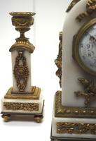 Incredible French White Marble Mantel Clock French 8-day Timepiece Garniture Clock Set (6 of 13) Incredible French White Marble Mantel Clock French 8-day Timepiece Garniture Clock Set (6 of 13)