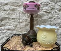 Tall 19thc Art-nouveau Primrose Yellow & Pink Twin Burning Duplex Table Oil Lamp (12 of 12) Tall 19thc Art-nouveau Primrose Yellow & Pink Twin Burning Duplex Table Oil Lamp (12 of 12)