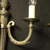 French Set of 4 Silver Gilded Antique Wall Lights (4 of 10) French Set of 4 Silver Gilded Antique Wall Lights (4 of 10)