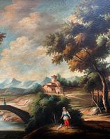 Substantial! Original Italian Landscape Oil by Follower of 17th Century Gaspard Dughet (9 of 15) Substantial! Original Italian Landscape Oil by Follower of 17th Century Gaspard Dughet (9 of 15)