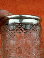 Antique Sterling Silver Hallmarked Cut Glass Faux Tortoise Shell Jar C1897 London (6 of 8) Antique Sterling Silver Hallmarked Cut Glass Faux Tortoise Shell Jar C1897 London (6 of 8)
