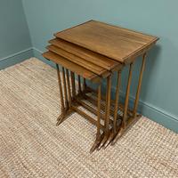 Edwardian Mellow Walnut Nest of Four Antique Tables (5 of 5) Edwardian Mellow Walnut Nest of Four Antique Tables (5 of 5)