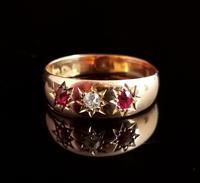 Antique Ruby & Diamond Gypsy Set Ring, 18ct Yellow Gold (5 of 10) Antique Ruby & Diamond Gypsy Set Ring, 18ct Yellow Gold (5 of 10)