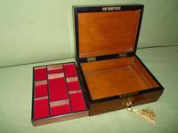 Inlaid Walnut Jewellery Box + Tray c.1875 (6 of 7) Inlaid Walnut Jewellery Box + Tray c.1875 (6 of 7)
